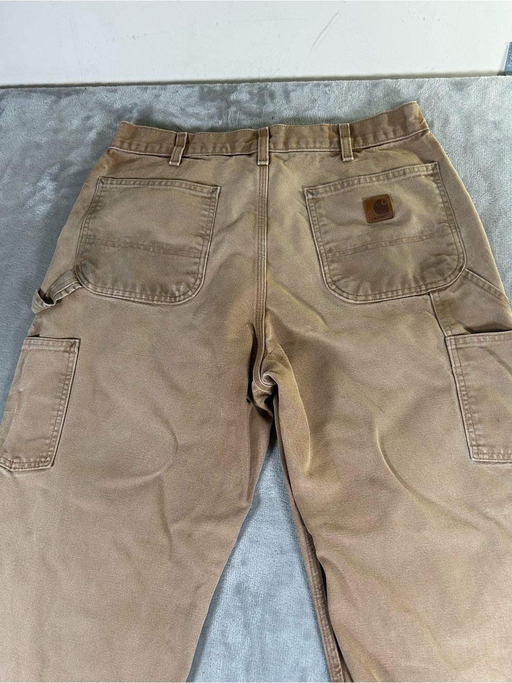 Carhartt Men's Classic the loose original fit Straight Work Pants - Brown - Picture 5 of 10